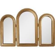 Clayre & Eef Staande Spiegel 50x2x35 cm Goudkleurig Kunststof