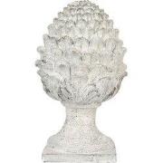 Clayre & Eef Decoratie Ornament Dennenappel Ø 23x41 cm Beige Keramisch...