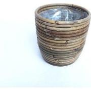 Pot rond ballon streep D18H16 cm