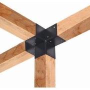 Paalverbinder 4-weg T-model t.b.v. 12 cm paal Tuindeco