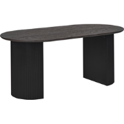 SAVORY - Eettafel - Zwart - 180 x 90 cm - MDF