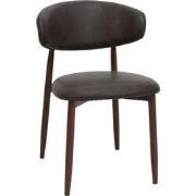 Eetkamerstoel - Donkerbruin/Walnoot - Zithoogte 47cm - Alexia - Set va...