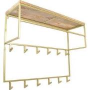 LOFT42 Jip Kapstok - 12 haken - Metaal - Goud - 100x80x33
