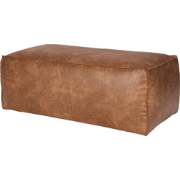 WOOOD Rodeo Poef - Recycle Leer - Cognac  - 43x120x60