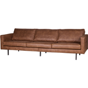 WOOOD Rodeo Bank 3-Zits - Recycle Leer - Cognac - 85x277x86