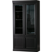 WOOOD Organize Vitrinekast - Grenen - Zwart - 215x110x44