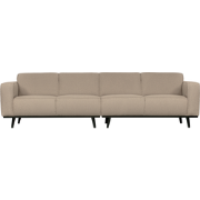 WOOOD Statement 4-Zitsbank - Bouclé - Beige - 77x280x93