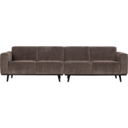 WOOOD Statement 4-Zits Bank - Rib - Taupe - 77x280x93