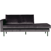 WOOOD Rodeo Daybed Links - Velvet - Antraciet - 85x203x86