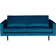 WOOOD Rodeo 2,5-Zitsbank - Velvet - Blauw - 85x190x86
