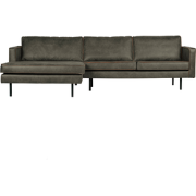 WOOOD Rodeo Chaise Longue Links - Eco-leder - Army - 85x300x155