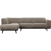 WOOOD Statement Hoekbank Links - Rib - Clay - 77x274x210