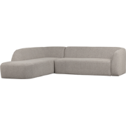 WOOOD Sloping Hoekbank Links - Chenille - Off White Melange