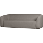 WOOOD Sloping 3-zits Bank - Polyester - Grijs Melange - 77x240x87