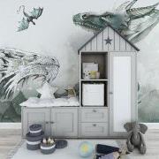 Drakendrift - Kinderbehang - 292,2 cm x 280 cm - Walloha