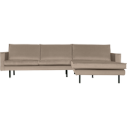 WOOOD Rodeo Chaise Longue - Velvet - Khaki - 85x300x86/155