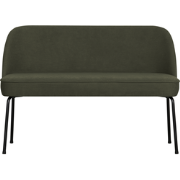 WOOOD Vogue Eetbank - Geweven Stof - Warm Groen - 83x120x59