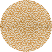 WOOOD Foliage Rond Tafelkleed - Katoen - Bruin - Ø 180x1