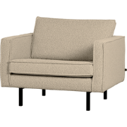 WOOOD Rodeo Fauteuil - Bouclé - Beige - 85x105x86