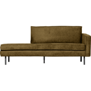 WOOOD Daybed Right Rodeo - Structure Velvet - Brass - 85x203x86