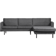 WOOOD Chaise Longue Rechts Rodeo - Velvet - Mountain - 85x300x155