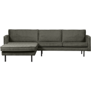 WOOOD Chaise Longue Links Rodeo - Velvet - Frost - 85x300x155