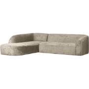 WOOOD Sloping Hoekbank Links - Velvet - Wheatfield - 77x274x225/87