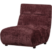 WOOOD Observe Fauteuil - Chenille - Aubergine - 82x75x96