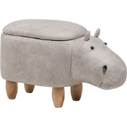 HIPPO - Hocker - Lichtgrijs - Kunstleer