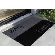 Wasbare Deurmat Binnen – Hello / Bye – Anti-slip & Absorberend, Voor H...