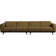 WOOOD Statement 4-Zits Bank XL - Polyester - Brass - 77x372x93