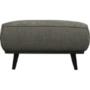 WOOOD Statement Hocker - Structure - Velvet - Frost - 40x80x55