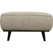 WOOOD Statement Hocker - Structure - Velvet - Wheatfield - 40x80x55