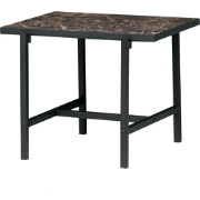 WOOOD Turn Around Bijzettafel - Hout/Metaal - Zwart - 40x50x44