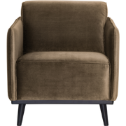 WOOOD Statement Fauteuil - Polyester - Taupe - 77x72x93