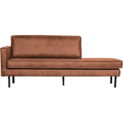 WOOOD Rodeo Daybed Links - Eco-leder - Cognac - 85x203x86