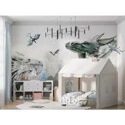 Drakendrift - Kinderbehang - 389,6 cm x 280 cm - Walloha