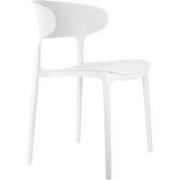 Leitmotiv - Eetkamerstoel Fain - Wit