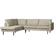 WOOOD Hoekbank Links Rodeo - Velvet - Wheatfield - 85x266x213