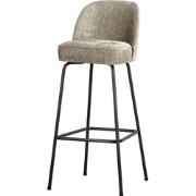 WOOOD Barstoel Vogue - Structure Velvet - Wheatfield - 103x50x55