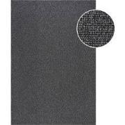 Lora Plus Laagpolig Effen Vloerkleed - Geweven Design - Antraciet- 140...