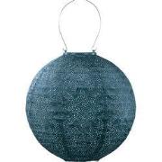 Lumiz Solar Buitenlampion - Marrakesh Rond - 30 cm - Petrol