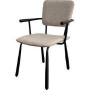 Brix - Eetkamerstoel Finn Sand - Zwart - Set van 2