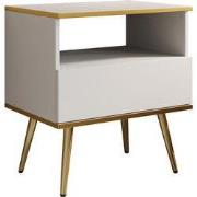 Meubella - Nachtkastje Orleans - Wit - 54 cm