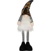 Clayre & Eef Kerstdecoratie met LED-verlichting Kabouter 8x12x56 cm Go...