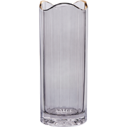 PERDIKI - Decoratieve vaas - Grijs - Glas