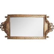 Clayre & Eef Decoratie schaal 19x3x40 cm Goudkleurig Kunststof