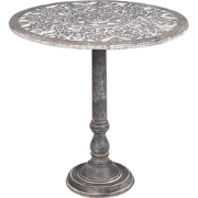 NAPARA - Bijzettafel - Grijs - Mangohout