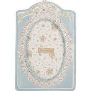 Clayre & Eef Fotolijst 10x15 cm Blauw Kunststof