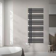 Badkamerradiator Iron EM 600x1400 mm antraciet met verwarmingselement ...